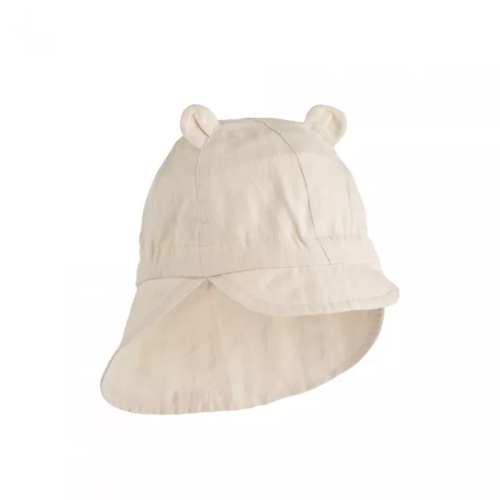 Palarie de soare reversibila din mix de bumbac organic si in - Gorm - Sandy - Liewood