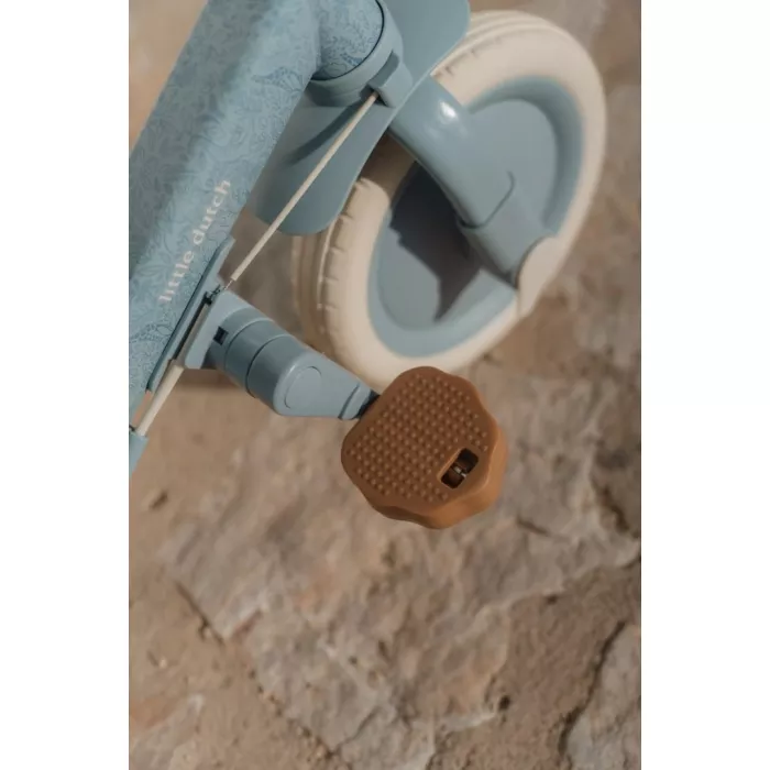 Tricicleta 4 in 1 cu bara de impingere - BLUE - Little Dutch