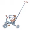 Tricicleta 4 in 1 cu bara de impingere - BLUE - Little Dutch