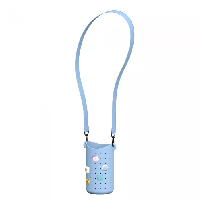 Suport din silicon pentru sticla - Bestie - Blue - Asobu