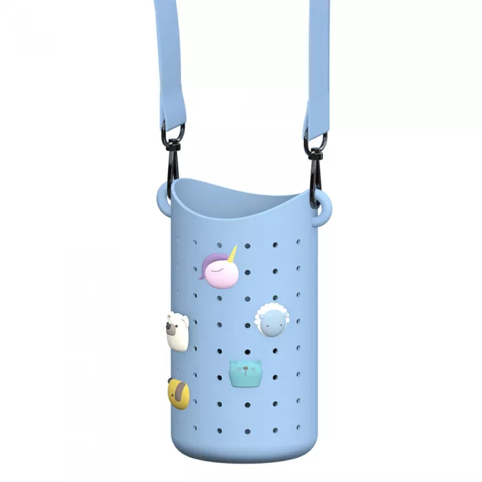 Suport din silicon pentru sticla - Bestie - Blue - Asobu