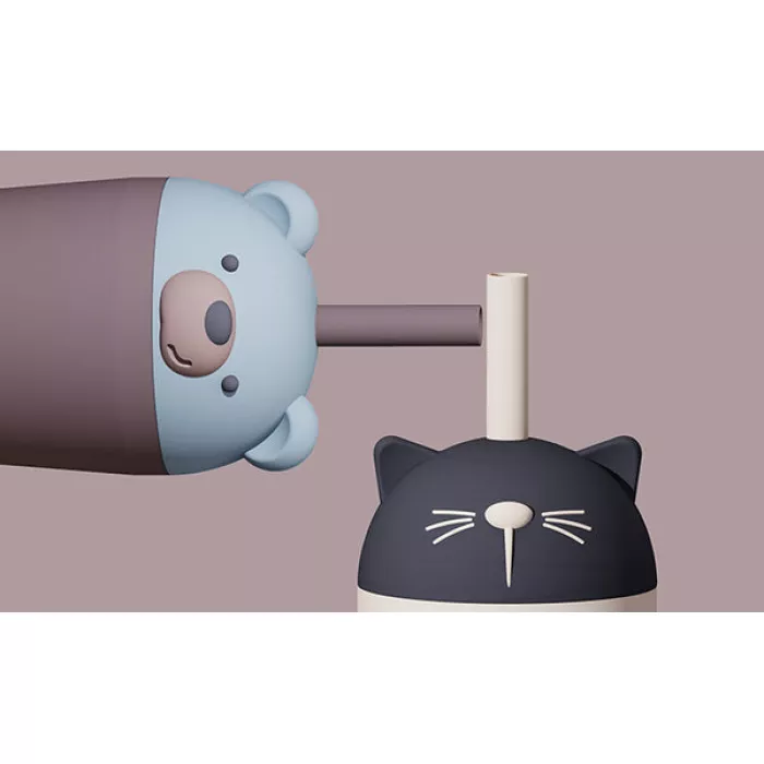 Pahar cu pai din otel inoxidabil - BESTIE - CAT - Asobu