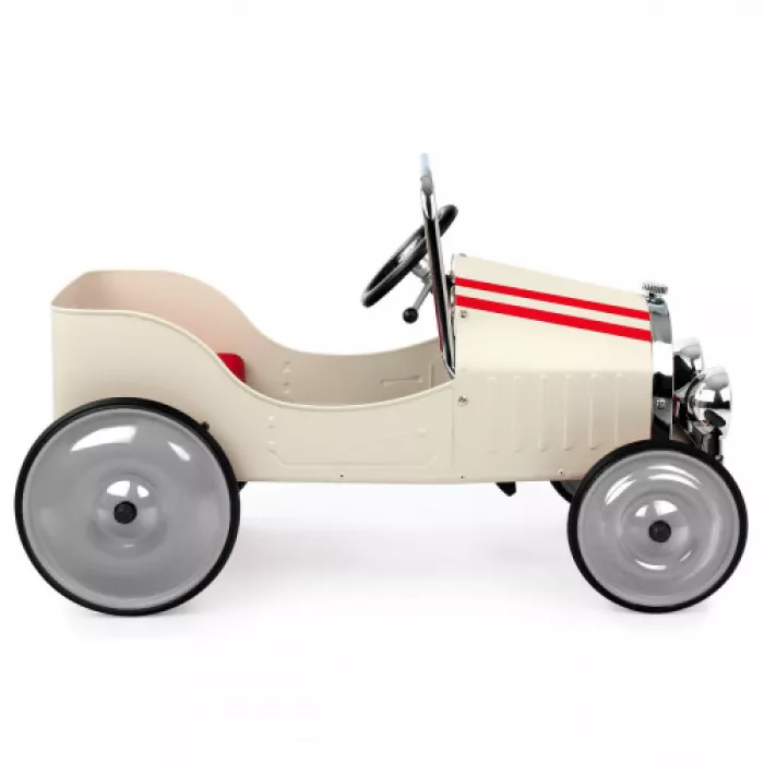 Masinuta ride-on cu pedale - Alba - Baghera Masinuta ride-on cu pedale - Alba - Baghera