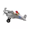 Avion retro cu elice - Silver - Baghera