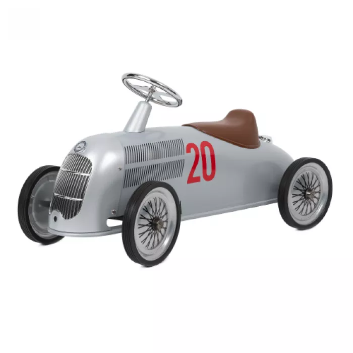 Masinuta Ride-On pentru 2-4 ani - Rider - Mercedes-Benz W 25 Silver Arrow - Baghera