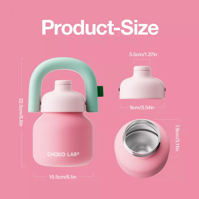 Sticla termos din otel inoxidabil Linlin - Pink - 1000 ml - Chako Lab