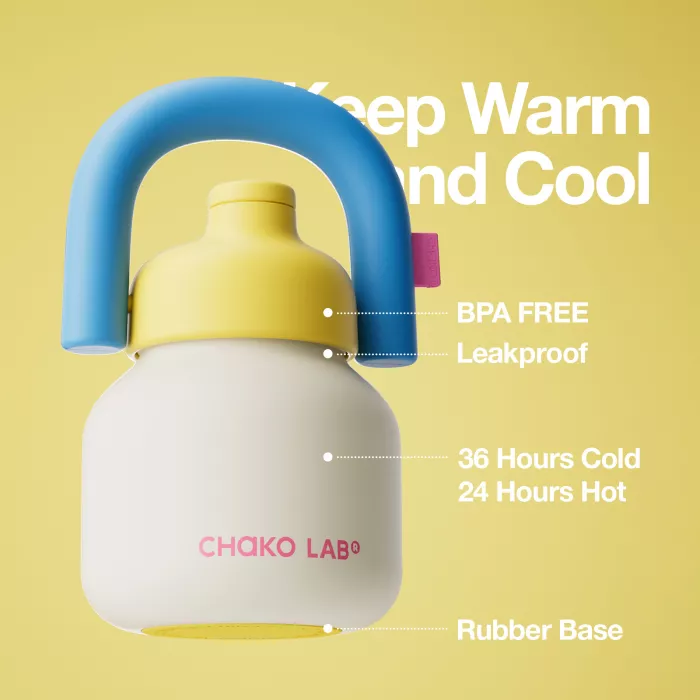 Sticlă termos LinLin Kettle 1000 ml Ricebread – CHAKOLAB