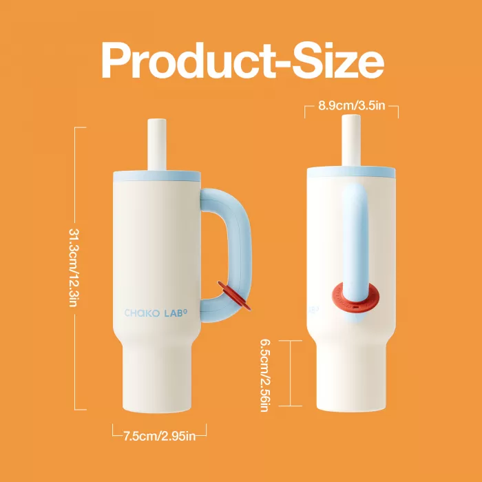 Sticla termos Bawang Tumbler - Blue/White - 1100 ml - Chako Lab