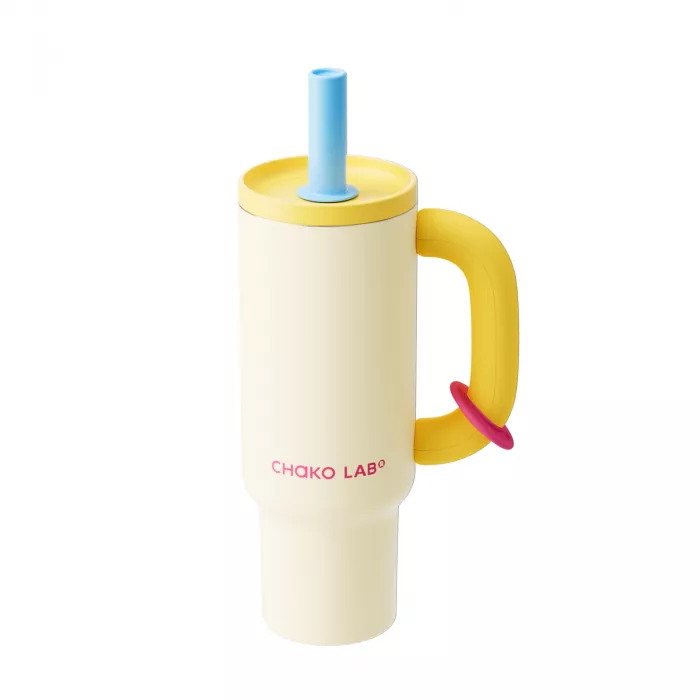 Cană termos BAWANG 1050 ml White Yellow – CHAKOLAB