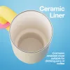 Cană termos BAWANG 1050 ml White Yellow – CHAKOLAB