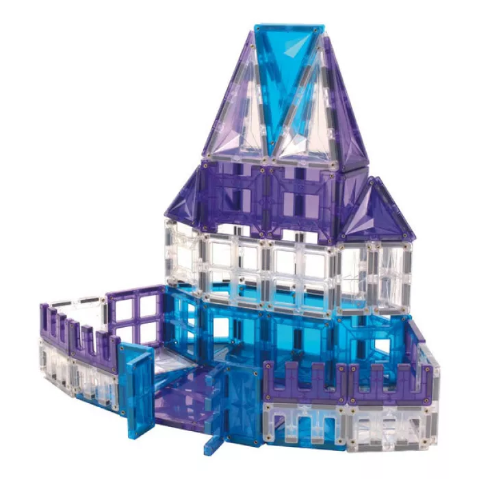 Set de constructie magnetic - Mega Ice Crystal Pack - 180 piese - CLEVERCLIXX Set de constructie magnetic - Mega Ice Crystal Pack - 180 piese - CLEVERCLIXX