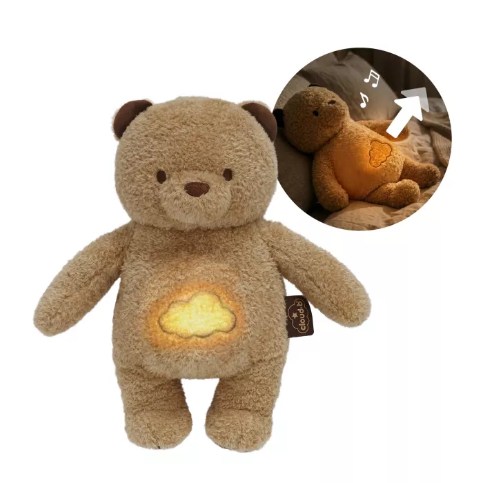Ursulet din plus cu miscare de respiratie cu lumina si sunete - Cookie - Cloud b