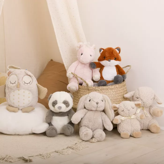 Jucarie de plus cu white noise pentru somnul bebelusului - Elliot Elephant - Cloud b