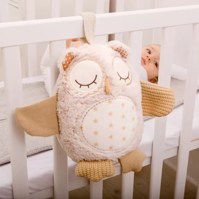 Jucarie de plus cu white noise si senzor de miscare - Nighty Night Owl - Cloud b