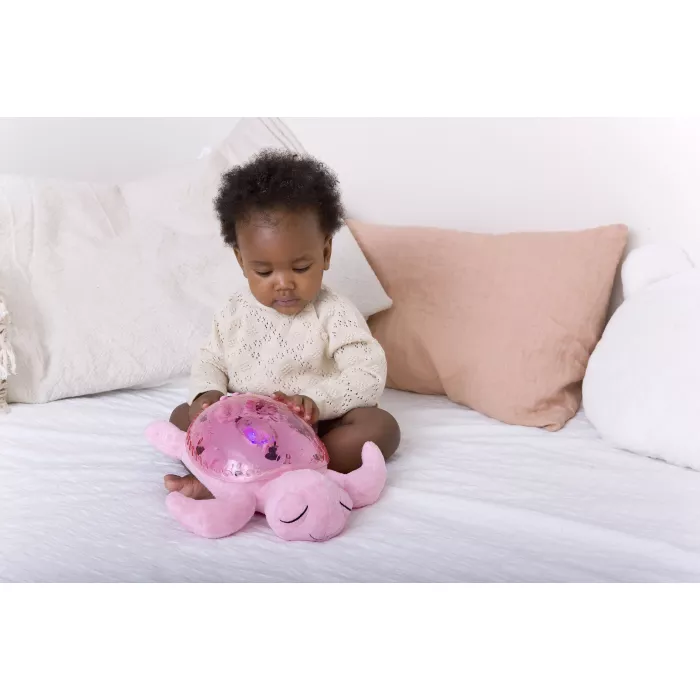 Lampa de veghe din plus cu proiectie subacvatica si sunete - Tranquil Turtle - Pink - Cloud b