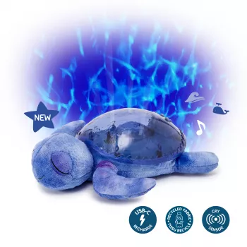 Lampa de veghe din plus cu proiectie subacvatica si sunete - Tranquil Turtle - Ocean - Cloud b