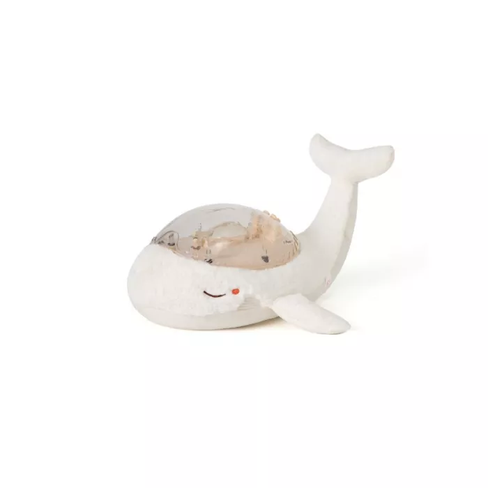 Lampa de veghe cu white noise si cablu USB - Whale - White - Cloud b