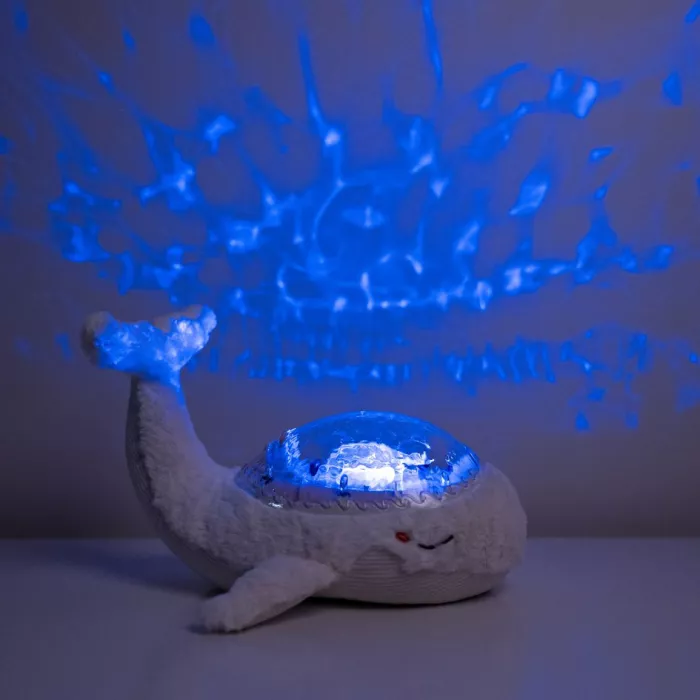 Lampa de veghe cu white noise si cablu USB - Whale - White - Cloud b
