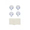 Protectii pentru colturi de mobilier - set 4 buc - Transparente - Dooky