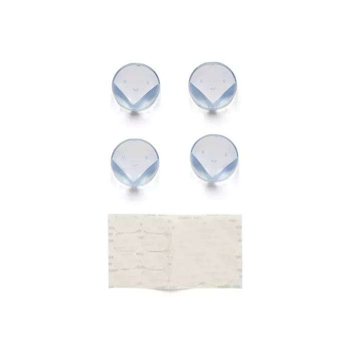 Protectii pentru colturi de mobilier - set 4 buc - Transparente - Dooky
