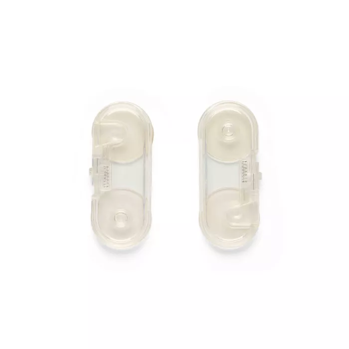 Set 2 sisteme de siguranță Dooky pentru vitrine și dulapuri cu sticlă