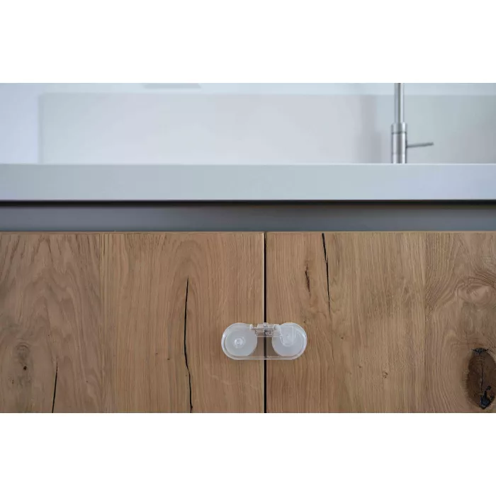Set 2 sisteme de siguranță Dooky pentru vitrine și dulapuri cu sticlă