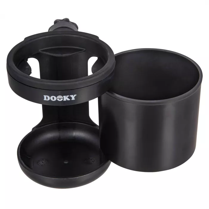 Suport universal pentru gustare si sticla pentru carucior - Black - Dooky