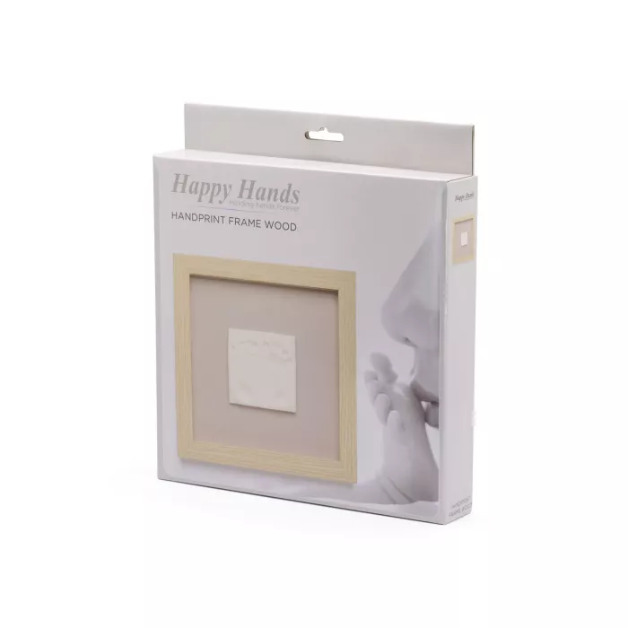 Rama din lemn cu kit amprenta 2D - Happy Hands - Dooky