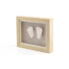 Kit amprenta 3D pentru bebelusi cu rama de lemn - HAPPY HANDS - Dooky