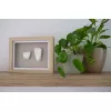 Kit amprenta 3D pentru bebelusi cu rama de lemn - HAPPY HANDS - Dooky