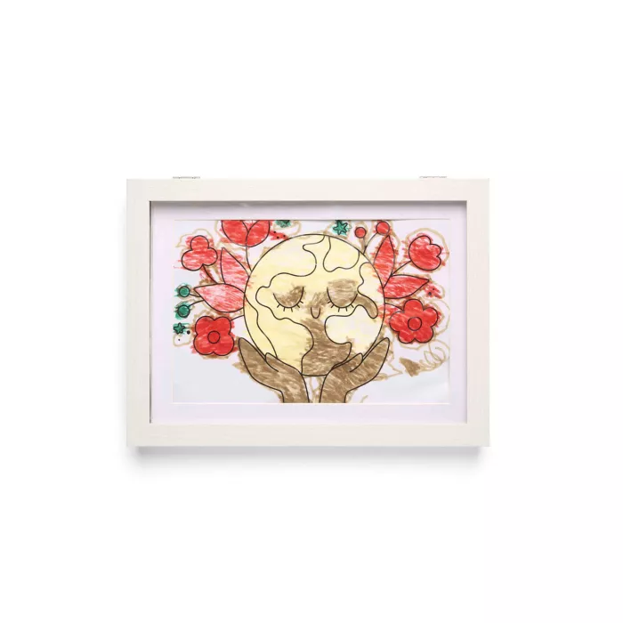 Ramă cu spațiu de depozitare pentru desene Happy Hands
