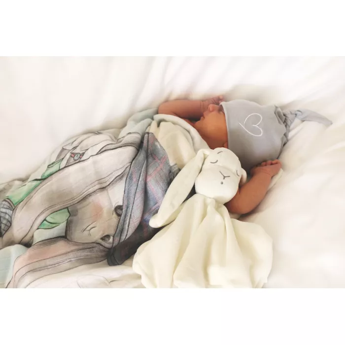 Doudou iepuras din plus - Alb - Effiki Doudou iepuras din plus - Alb - Effiki