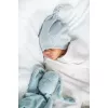 Doudou iepuras din plus - Albastru - Effiki