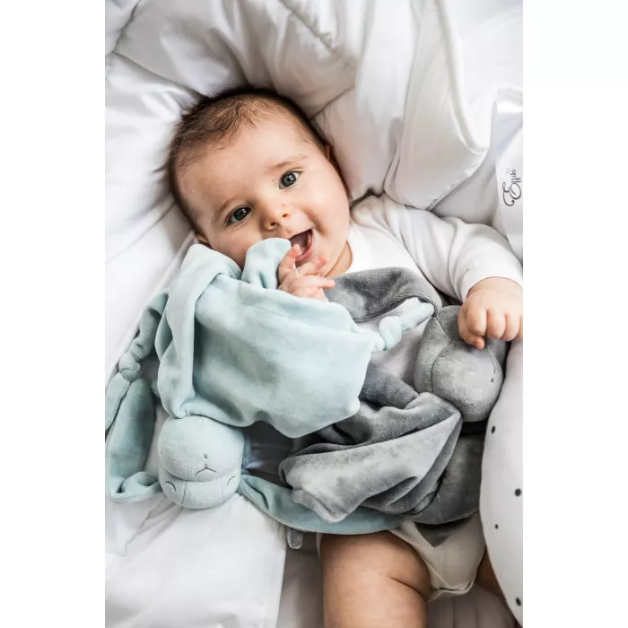 Doudou iepuras din plus - Albastru - Effiki Doudou iepuras din plus - Albastru - Effiki