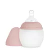 Biberon din silicon 150 ml - Blush - Elhée Biberon din silicon 150 ml - Blush - Elhée