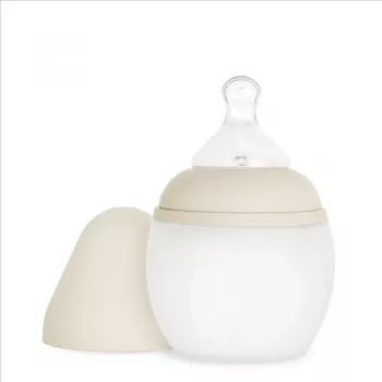 Biberon din silicon 150 ml - Sand - Elhée