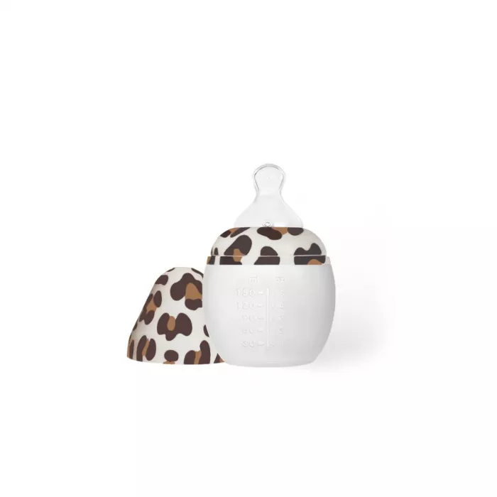 Biberon din silicon 150 ml - Leopard - Elhée