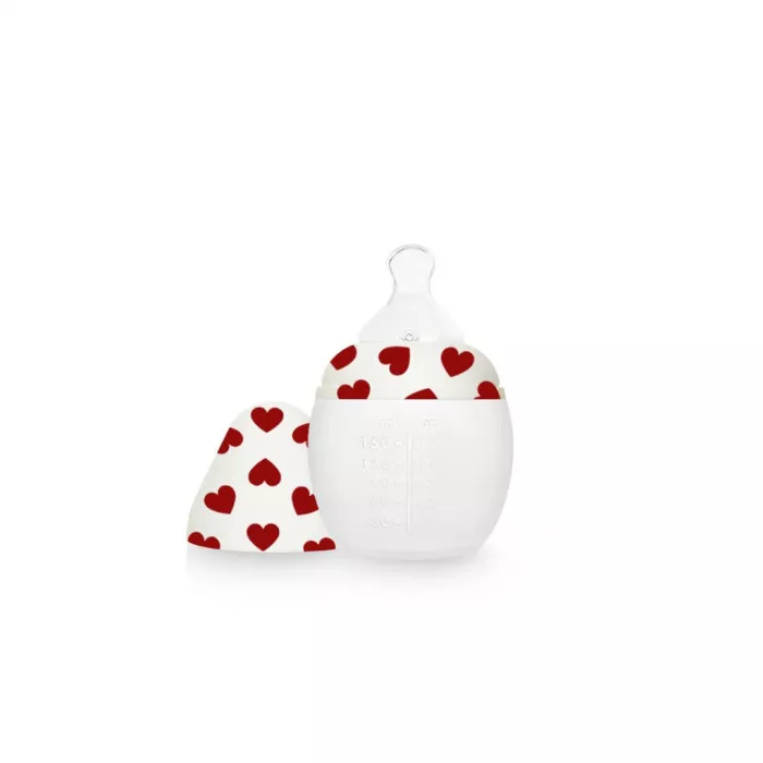 Biberon din silicon 150 ml - Full of Love - Elhée 