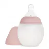Biberon din silicon 240 ml - Blush - Elhée Biberon din silicon 240 ml - Blush - Elhée