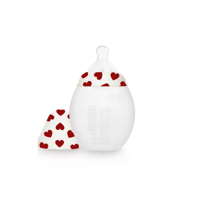 Biberon din silicon 330 ml - Full of Love - Elhée 