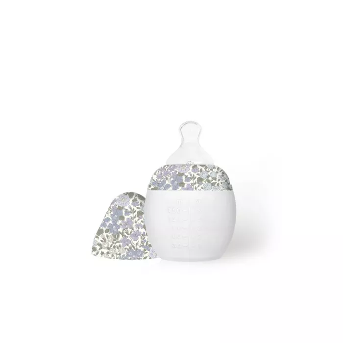 Biberon din silicon 150 ml - Liberty Joanna Louise Lavander - Elhée