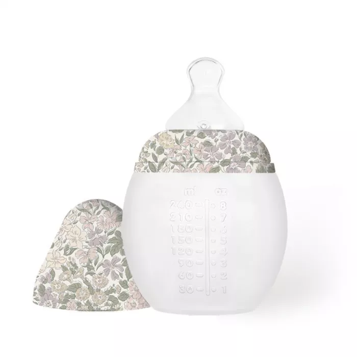 Biberon din silicon 240 ml - Liberty Joanna Louise Sand - Elhée