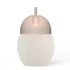 Cana din silicon cu pai - 240 ml - Sand / Nude - Elhée