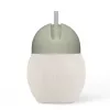 Cana din silicon cu pai - 240 ml - Sand / Sage - Elhée