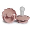 Set 2 suzete cu tetina rotunda din silicon - Daisy Blush / Cream - FRIGG Set 2 suzete cu tetina rotunda din silicon - Daisy Blush / Cream - FRIGG