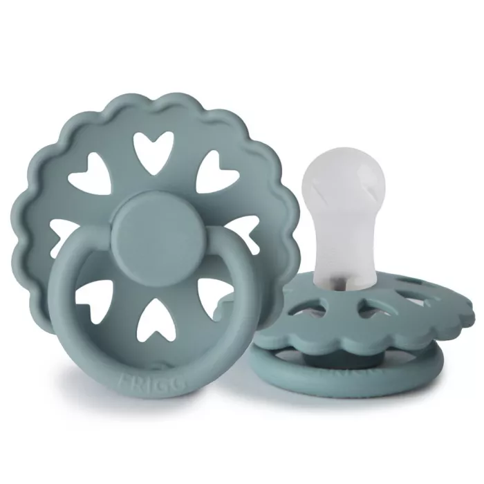 Set 2 suzete cu tetina rotunda din silicon - Fairytale - Clumsy Hans / Lukoie - FRIGG Set 2 suzete cu tetina rotunda din silicon - Fairytale - Clumsy Hans / Lukoie - FRIGG