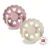 Set 2 suzete cu tetina rotunda din silicon - Fairytale - Blush/Cream - FRIGG Set 2 suzete cu tetina rotunda din silicon - Fairytale - Blush/Cream - FRIGG