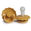Set 2 suzete cu tetina rotunda din silicon - Daisy Jet Black / Daisy Honey Gold - FRIGG Set 2 suzete cu tetina rotunda din silicon - Daisy Jet Black / Daisy Honey Gold - FRIGG