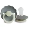 Set 2 suzete cu tetina rotunda din silicon - Glow in the dark - Daisy Gray / Portobello - FRIGG Set 2 suzete cu tetina rotunda din silicon - Glow in the dark - Daisy Gray / Portobello - FRIGG