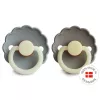 Set 2 suzete cu tetina rotunda din silicon - Glow in the dark - Daisy Gray / Portobello - FRIGG Set 2 suzete cu tetina rotunda din silicon - Glow in the dark - Daisy Gray / Portobello - FRIGG